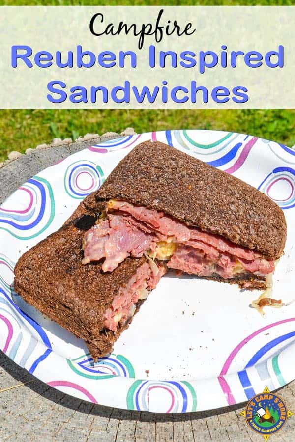 Reuben Inspired Campfire Sandwiches in Camping Pie Iron Here's a camping recipe inspired by the classic Reuben sandwich that is made in a pie iron. These individual sandwiches can be customized for each person.