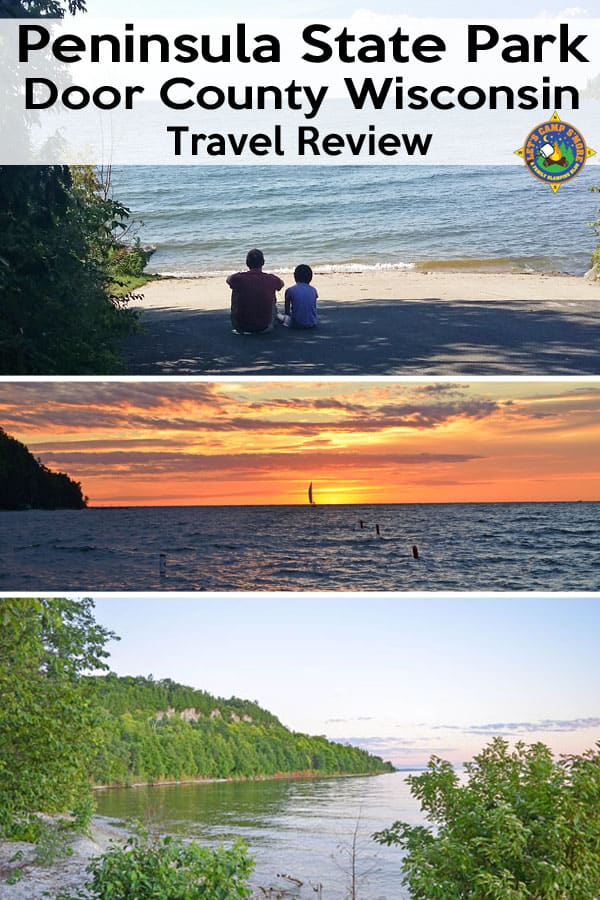 collage of photos from Door County and Peninsula State Park