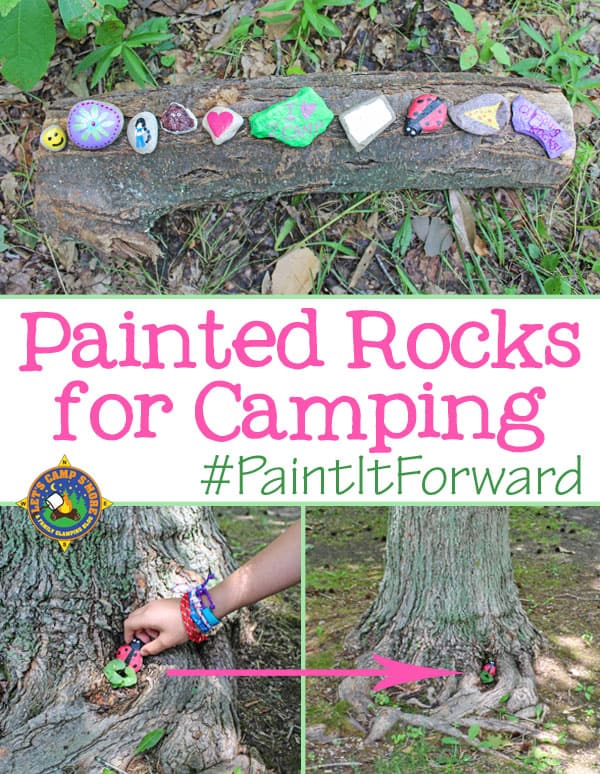 How to Paint Rocks for Camping - Looking for a fun family activity while camping? Create Painted Rocks to hide and seek out in nature. This is a great outdoor craft for the entire family. #paint #craft #camping