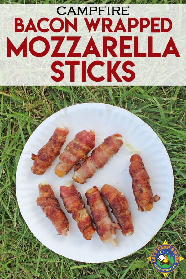 grilled bacon-wrapped mozzarella cheese sticks