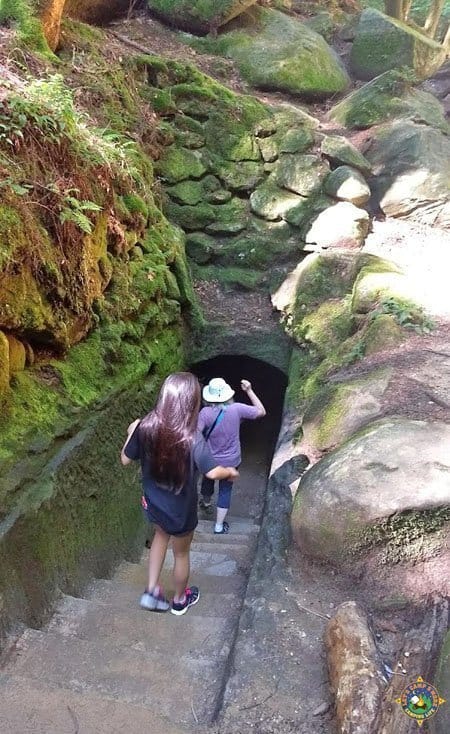 Hiking Tunnel at Hocking Hills