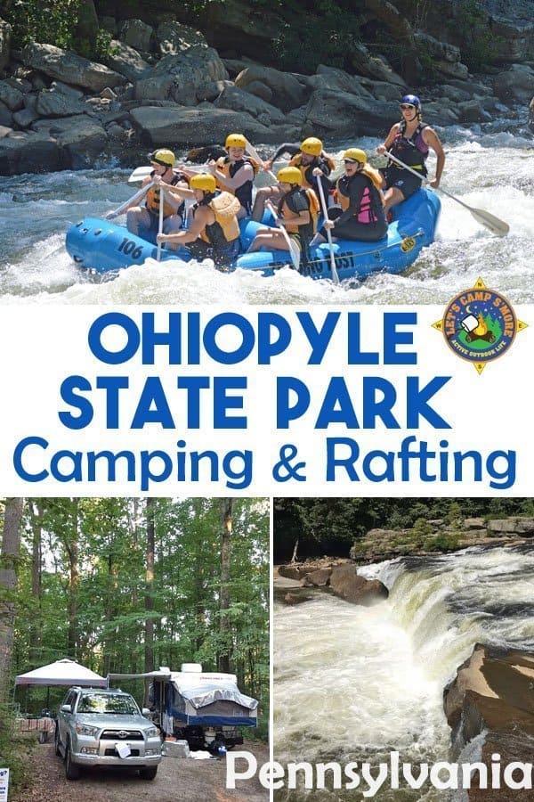 Ohiopyle State Park, PA - Enjoy Ohiopyle State Park Camping south of Pittsburgh in Pennsylvania. This popular recreation area offers whitewater rafting, hiking, and biking.