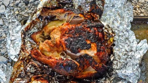 Roasted En Over A Campfire Recipe, How To Cook A Roast In Fire Pit