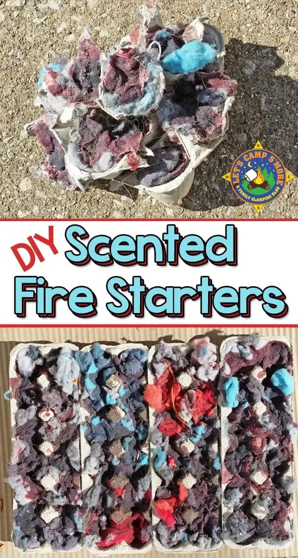 DIY Scented Fire Starters - Need help starting a fire? Make your own scented fire starter for the best campfire ever. This DIY project is fun and easy to do. #DIY #fire #camping