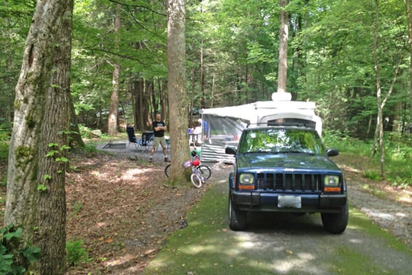 camping at Great Smoky Mountains National Park