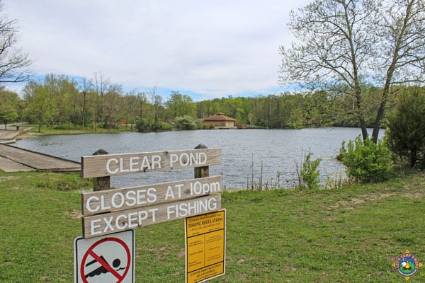 clear pond at Kickapoo