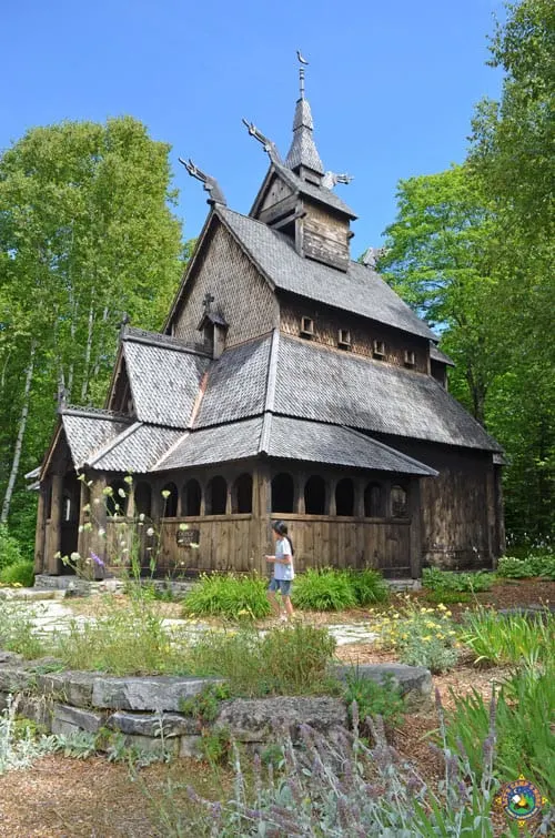 old church called a slavkirke on Washington Island Wisconsin