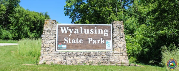 Wyalusing State Park sign