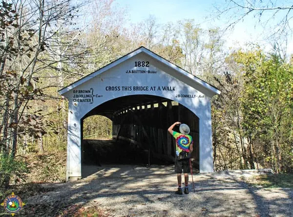 Indiana covered bridge from 1882 