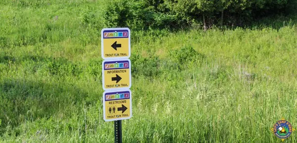 Trout Run Trail signs