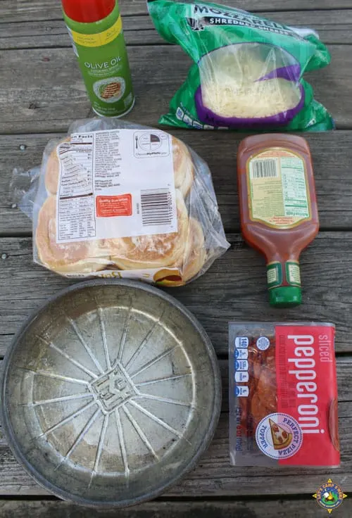 ingredients for grilled mini pizza buns