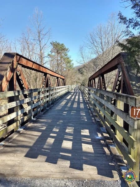 trestle bridge 17 of the Virginia Creeper Trail