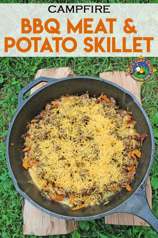 barbecue meat and potato skillet meal