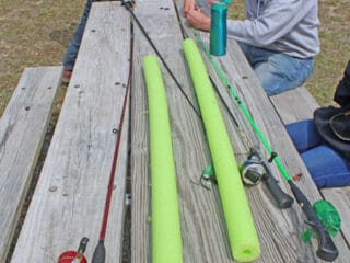 DIY Fishing Pole Cover made from a Pool Noodle Tutorial