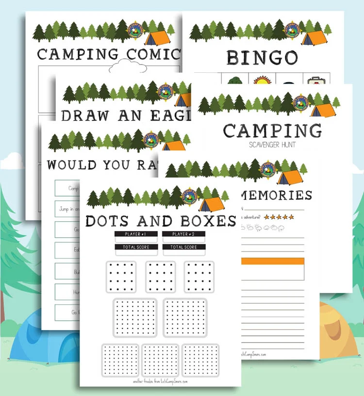 Camping Packing Checklist, RV Camper List Printable, Download, Gift for  Camper, Camping With Kids Planner, Camping Checklist, 