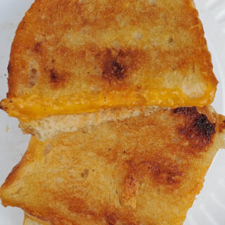 grilled cheese sandwiches made while camping