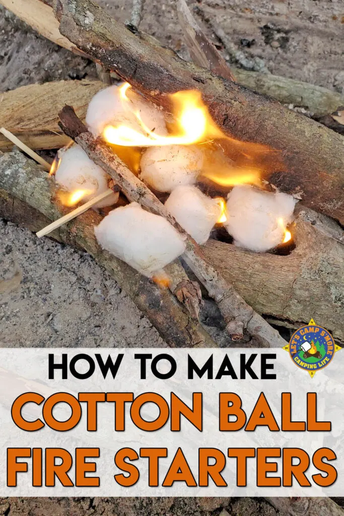 DIY Cotton Starters for a Instant Light Fire - Only 1 Match Needed