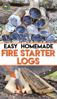 Fire Starter Logs are Easy to Make with Toilet Paper Rolls