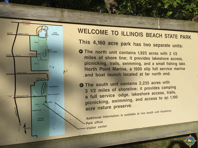 Illinois Beach State Park Sign