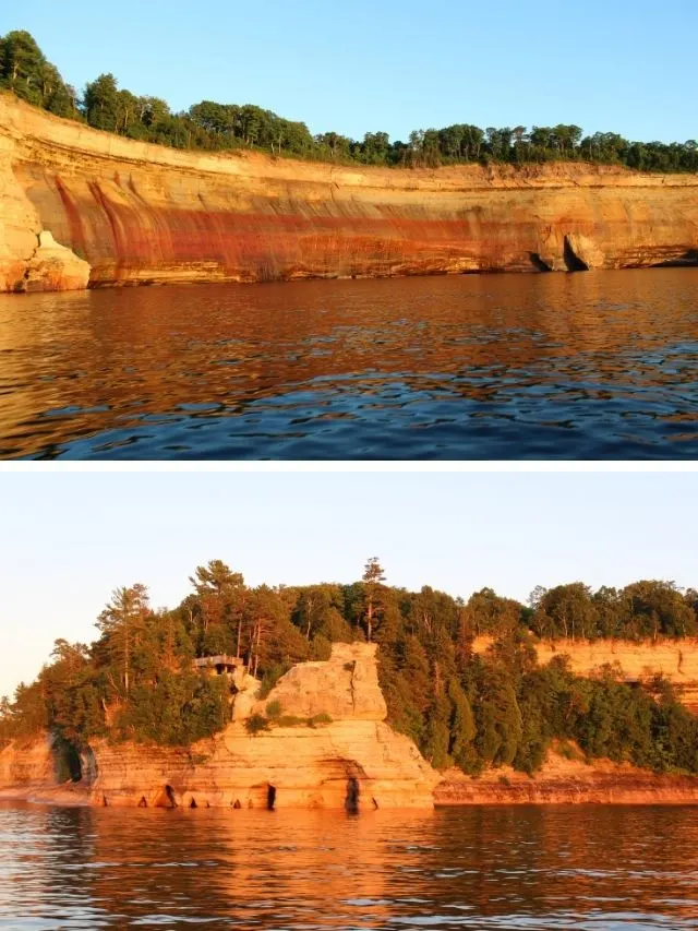 Views of Pictured Rocks National Lakeshore from Lake Superior