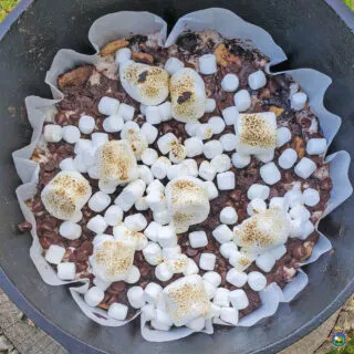 S'mores Cobbler in a Dutch Oven