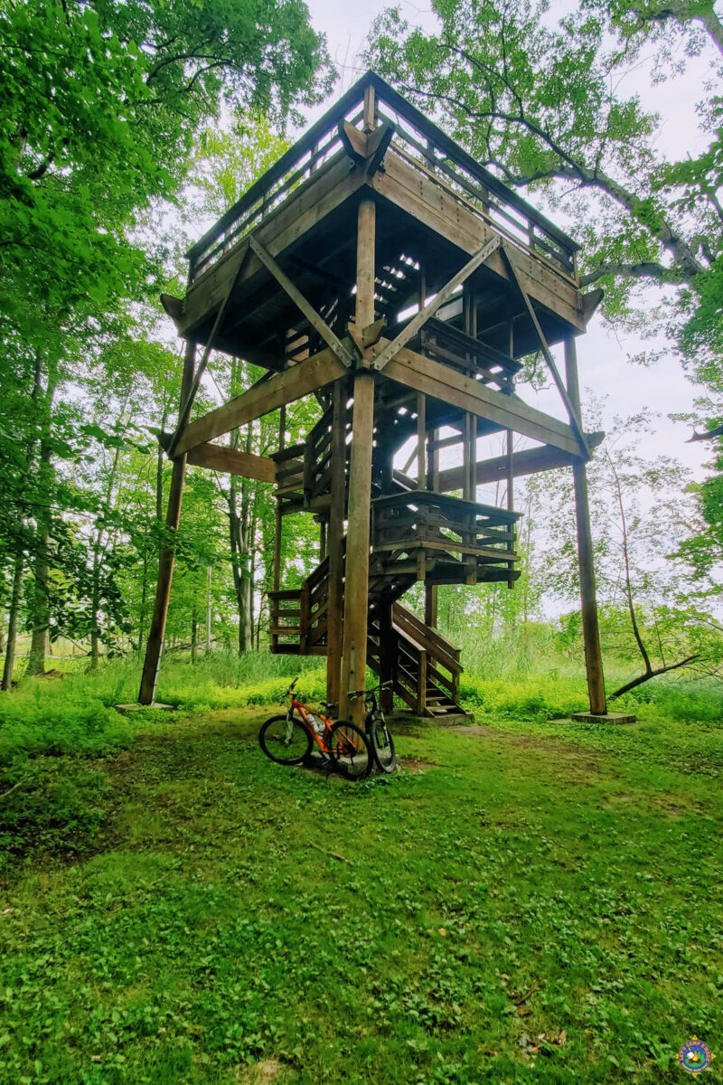 Tower overlooking Tobico Marsh at Bay City State Park