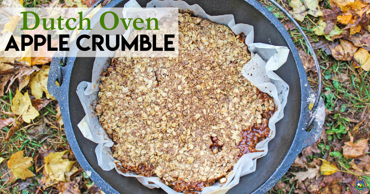 Dutch Oven Apple Crisp Recipe Using Fresh Apples