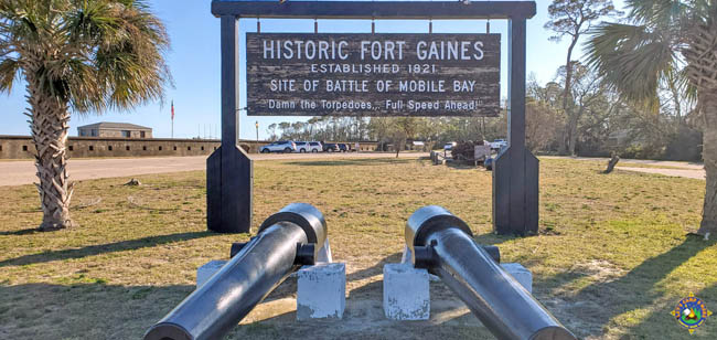 Fort Gaines on Dauphin Island in Alabama