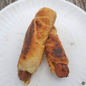 Camping Hot Dogs Wrapped with Crescent Rolls