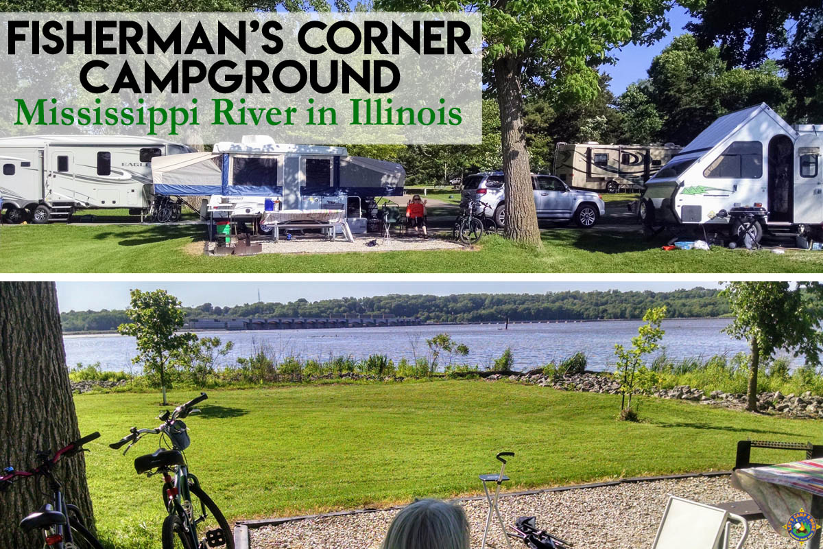 Fisherman's Corner on Mississippi River in Illinois