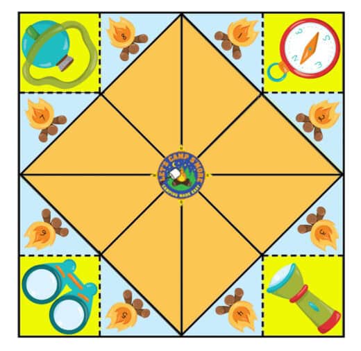 Camping Fortune Teller with Jokes Printable Free Download
