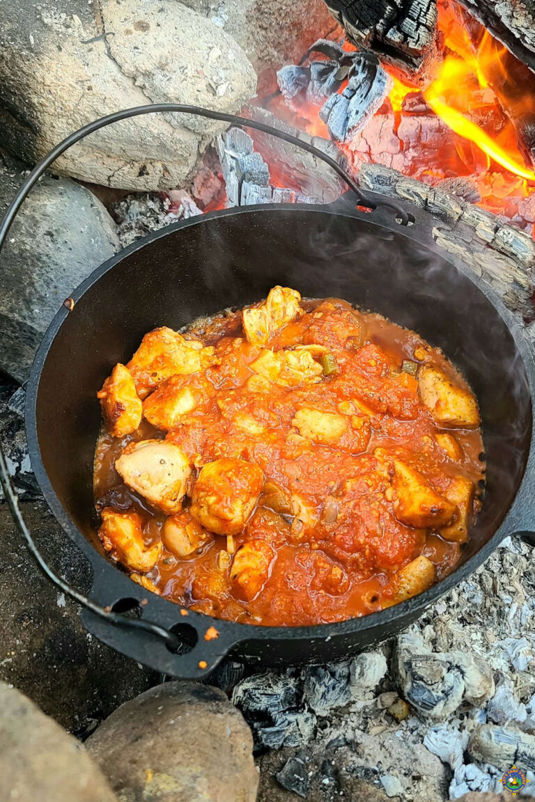 Dutch Oven Chicken & Pasta Camping Recipe | Let's Camp S'more™