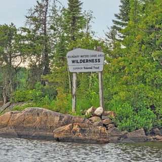 Boundary Waters Canoe Area Wilderness Sign