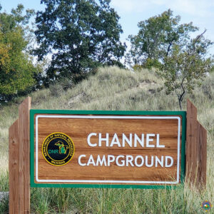 Muskegon Channel Campground Sign