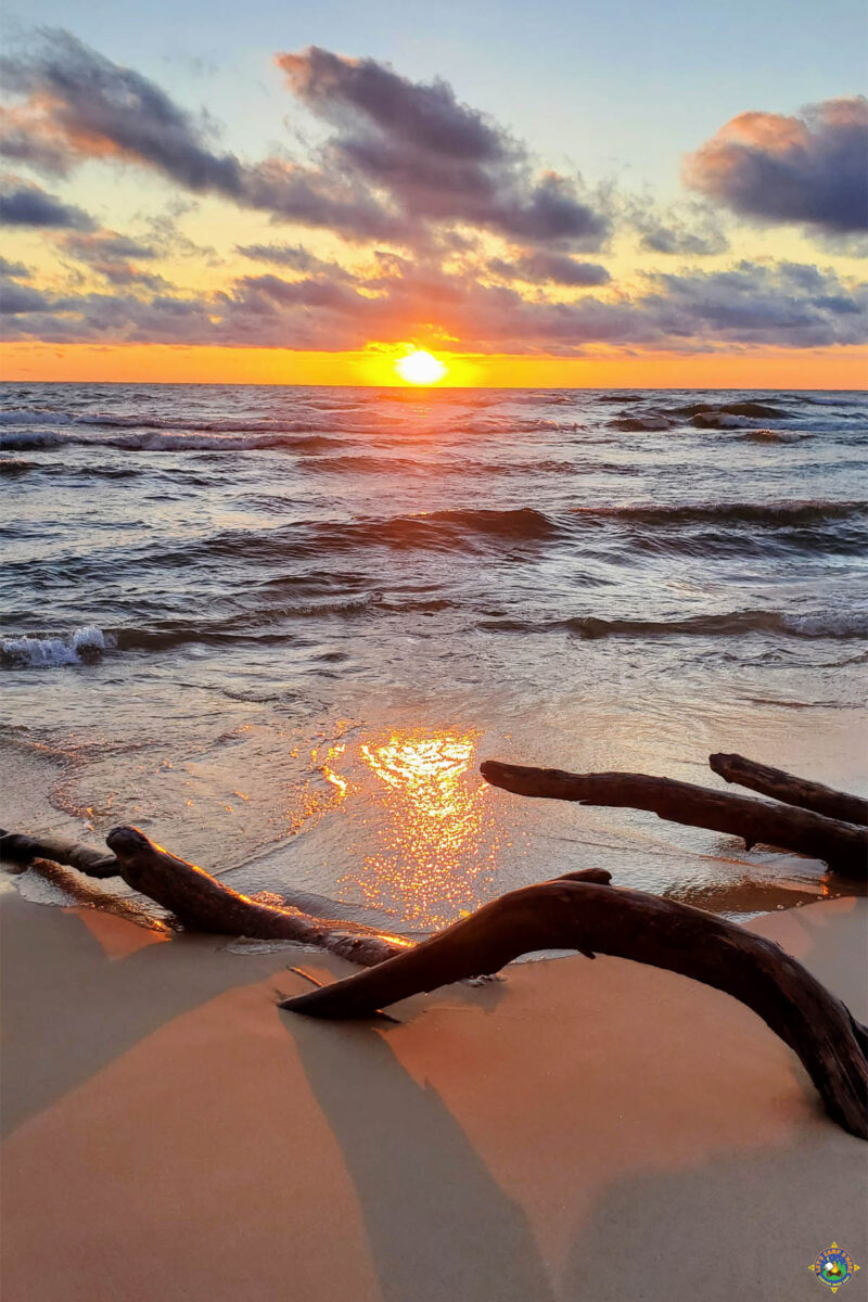 Lake Michigan Sand and Sunset