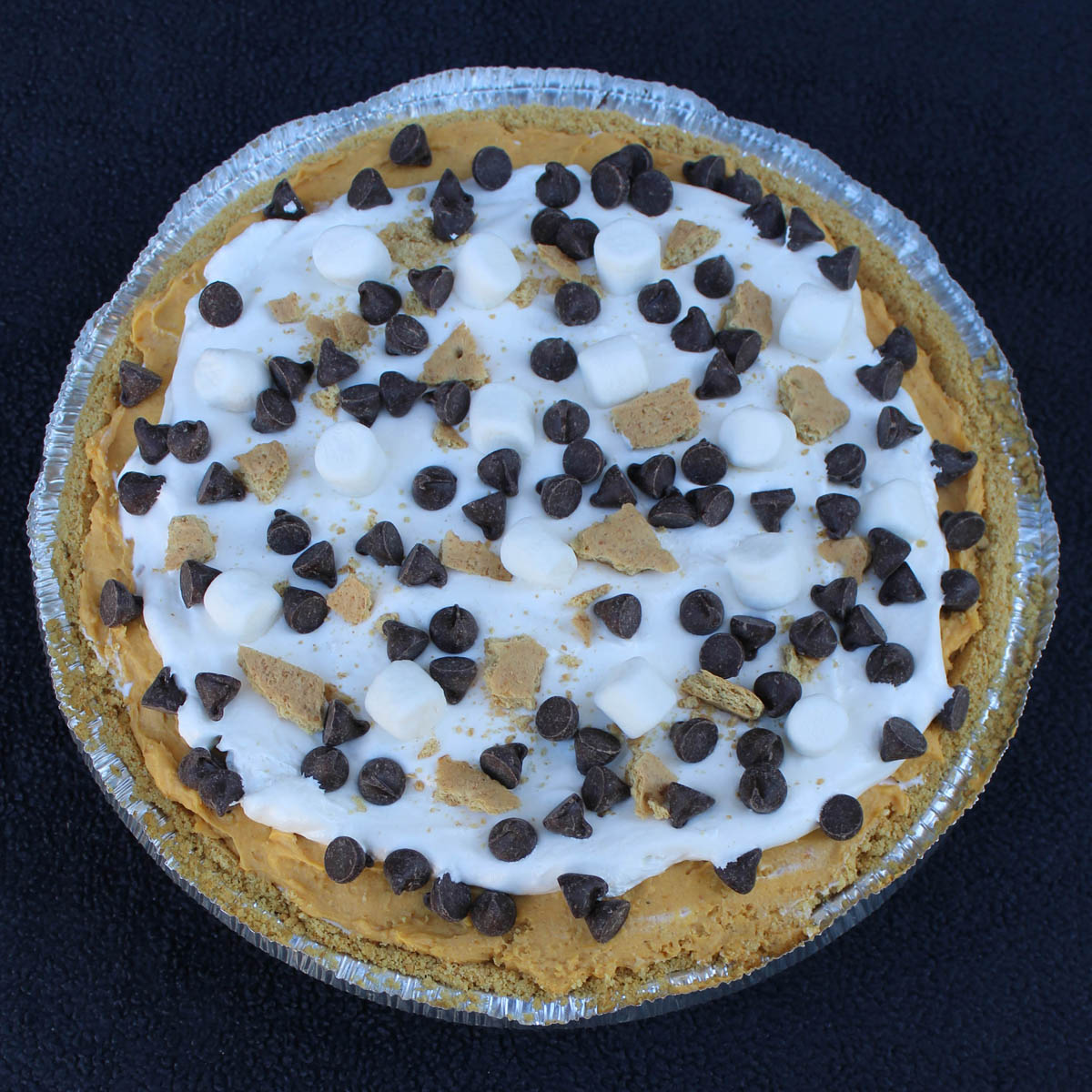 No Bake S'more Fluff Pumpkin Pie