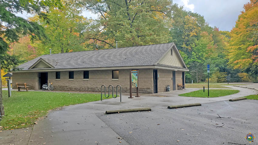 bathhouse at Hoffmaster State Park