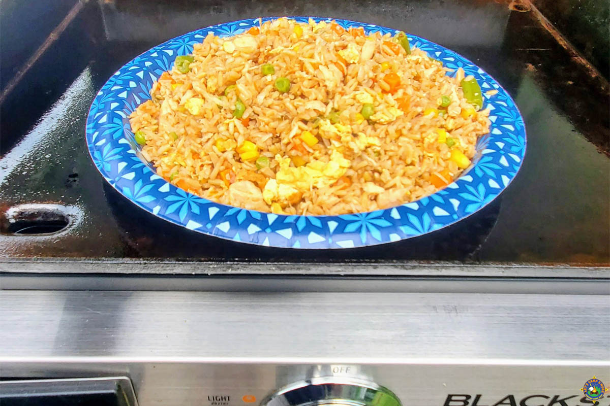 Camping Fried Rice on a Blackstone Griddle
