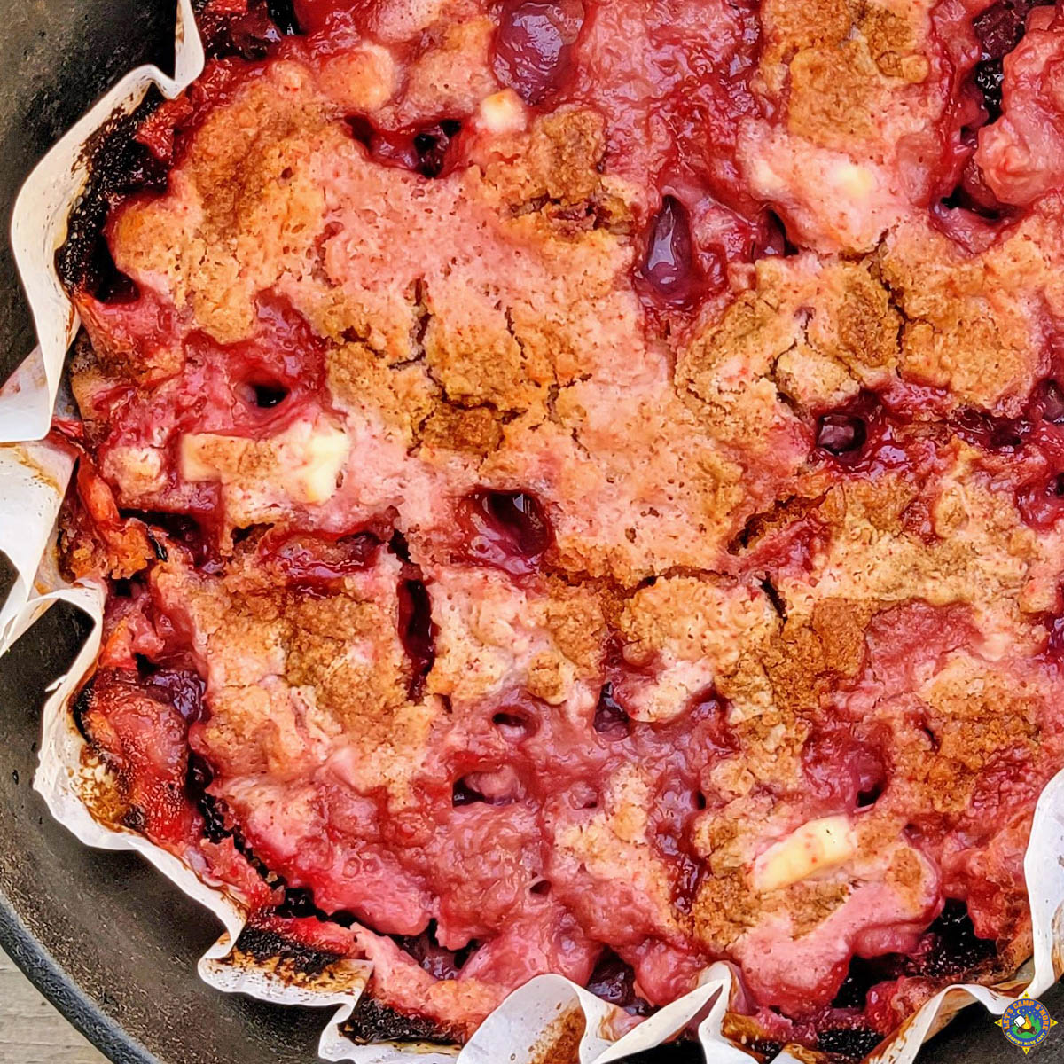 Camping Dessert: Dutch Oven Raspberry Cake Recipe