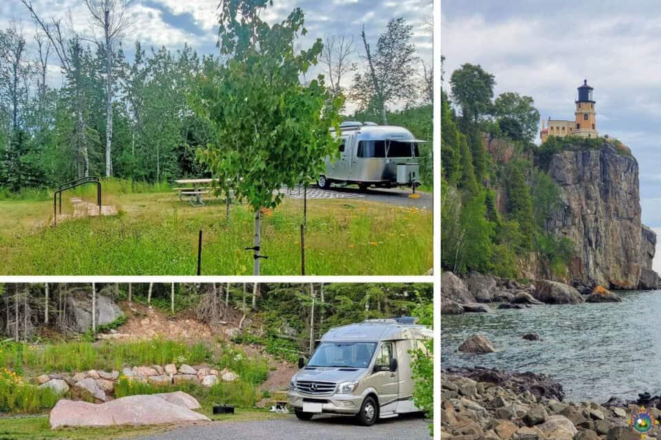 Shipwreck Creek Campground at Split Rock Lighthouse State Park