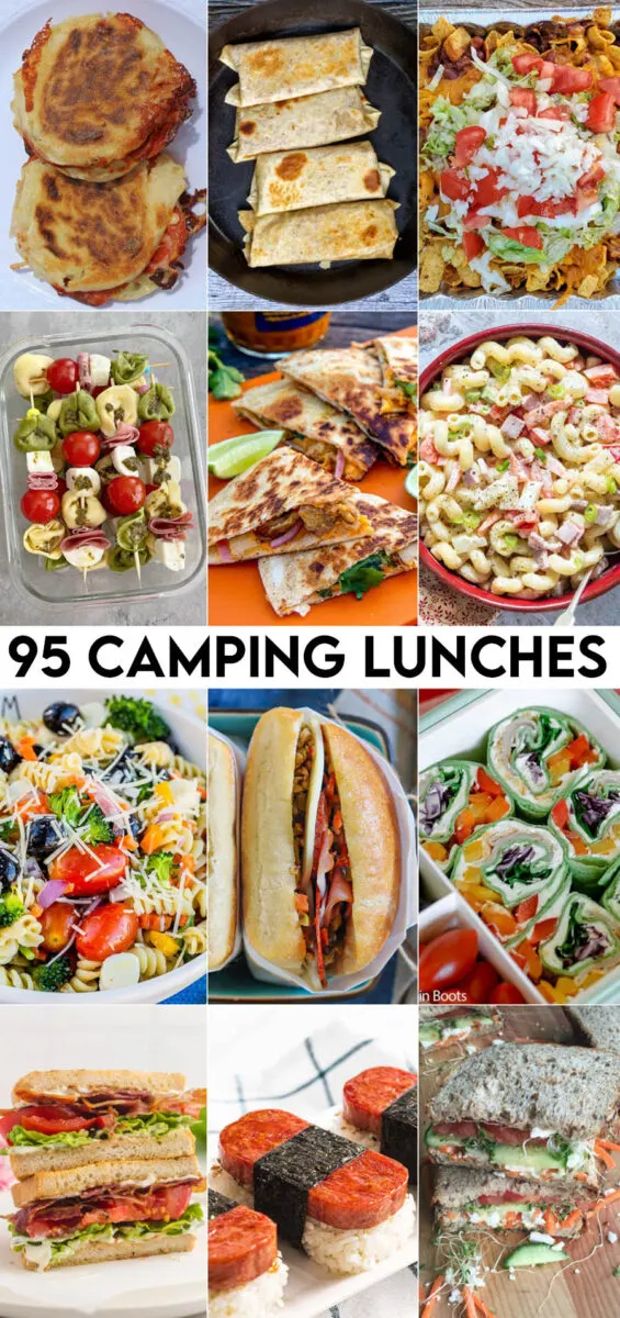 12 different camping lunch ideas
