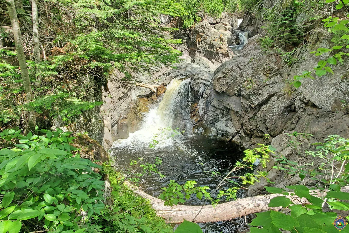 Cascading Waterfall on the Cascade River in Minnesota