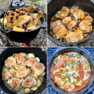 four camping recipes with chicken