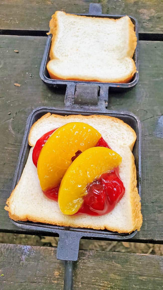 Cherry Peach Pudgy Pie