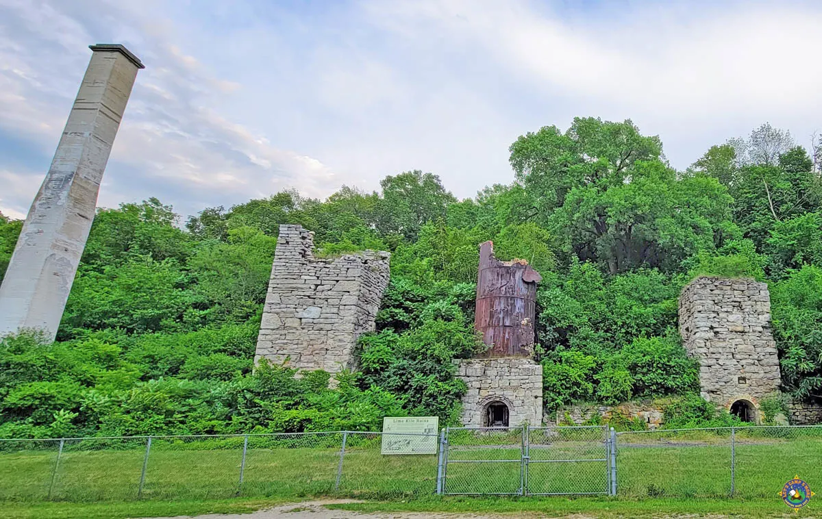 the Lime Kiln Ruins in Wisconsin
