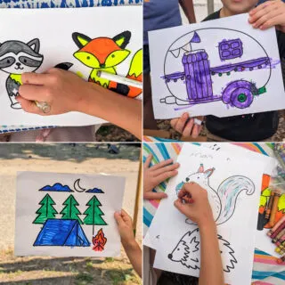 4 Camping Coloring Pages to Print