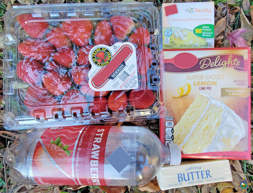 Dutch Oven Strawberry Lemon Cobbler Ingredients
