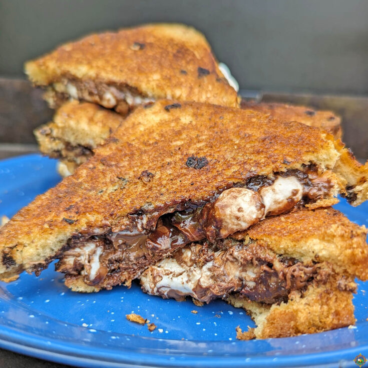 Grilled S'more Sandwiches on a Griddle
