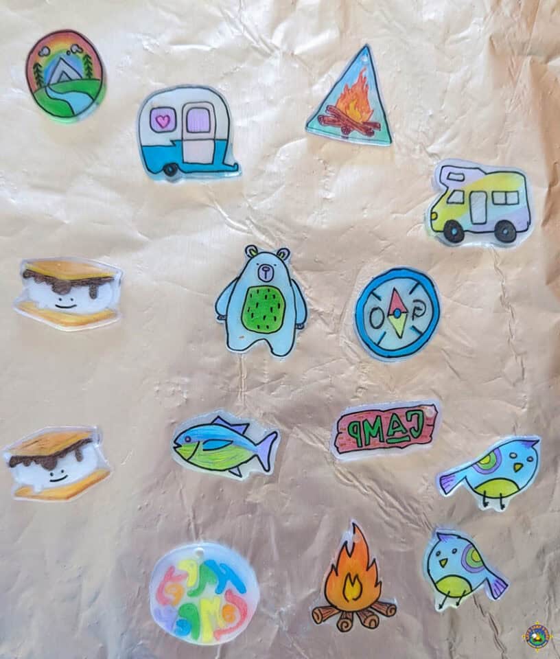 Camping Shrinky Dinks - Free Templates