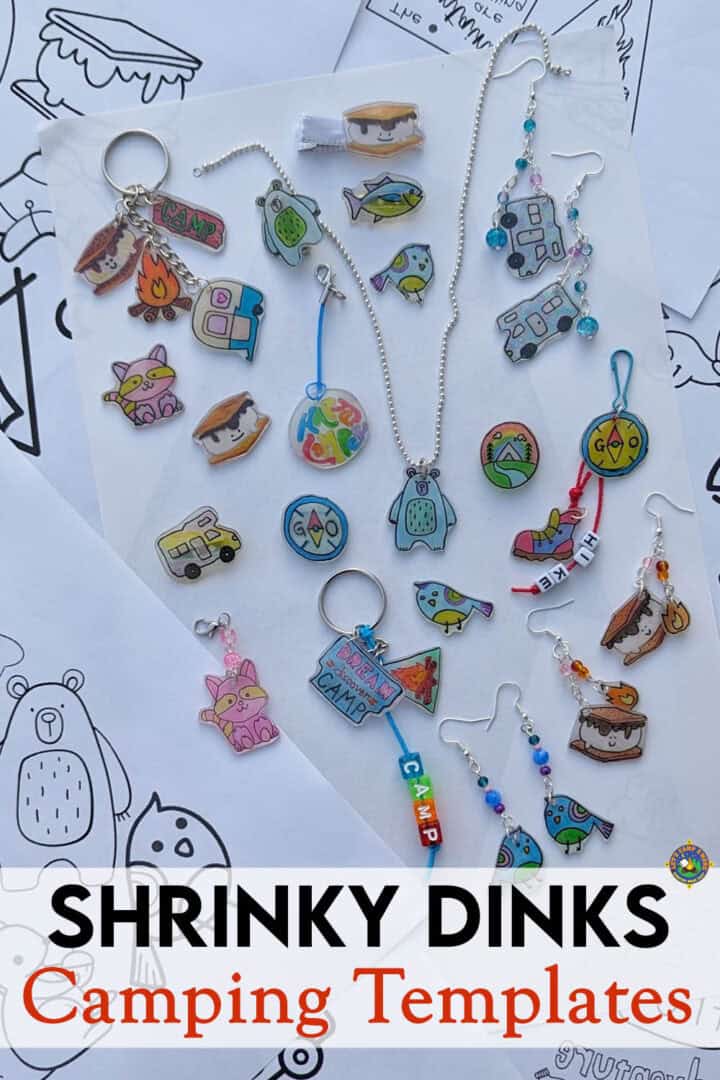 Camping Shrinky Dinks - Free Templates